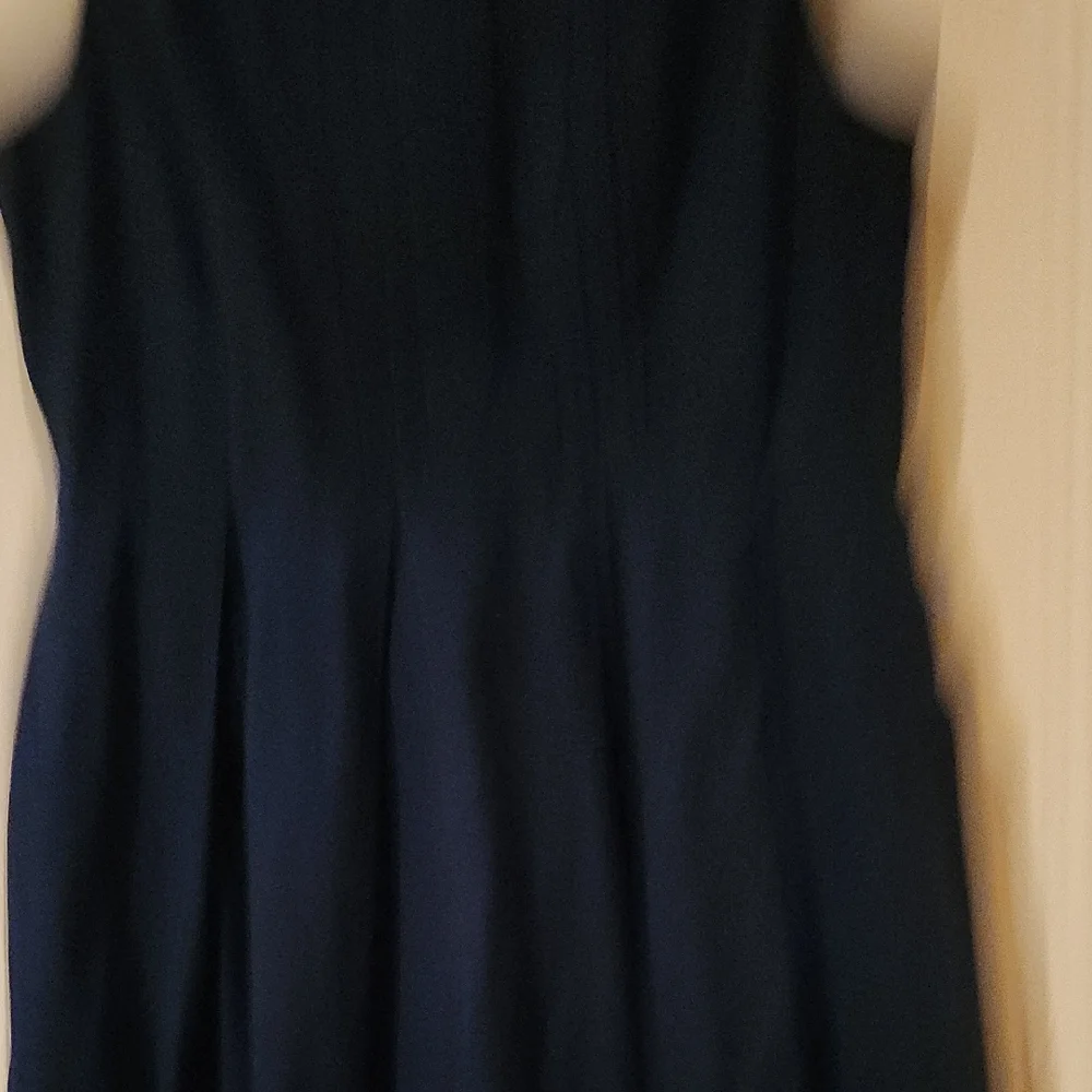 Jason Wu Blue and White Sleeveless A-Line Midi Dress - Picture 6 of 8